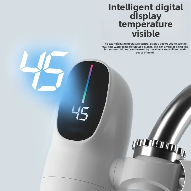 Instant Hot Water Faucet 3000W Tankless Kitchen Tap With LED Temperature Display, Space Saving Smart Home 2025 - Image 2