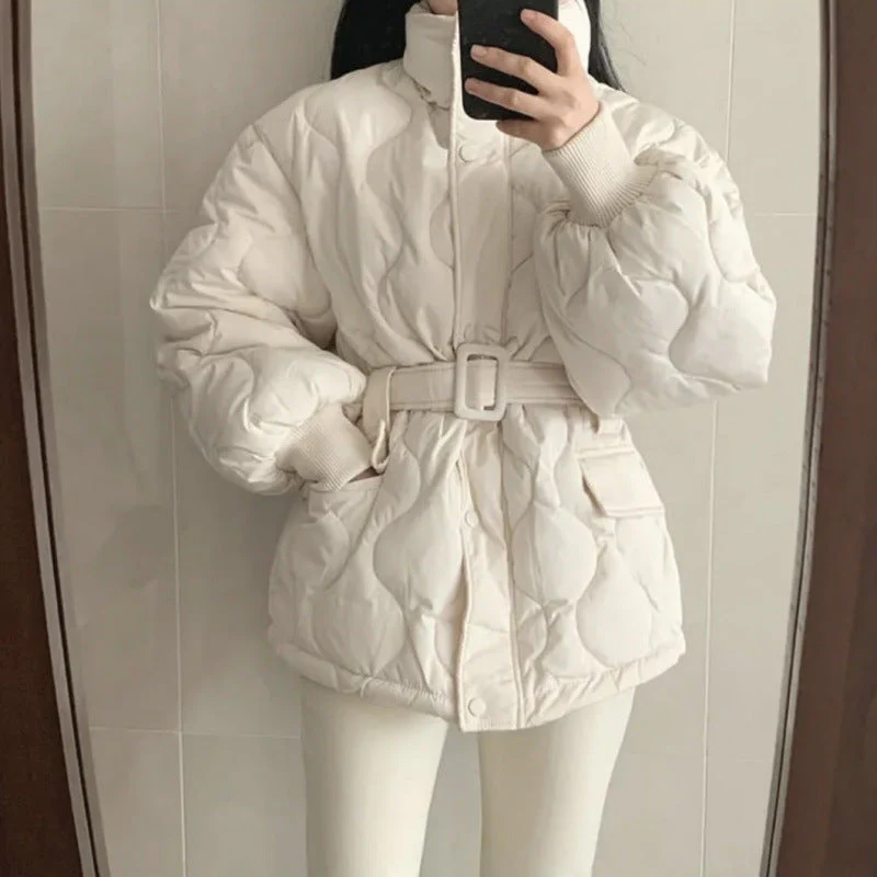 Insulating Cozy Women Quilted Coat - Oversized Cotton Winter - Image 5