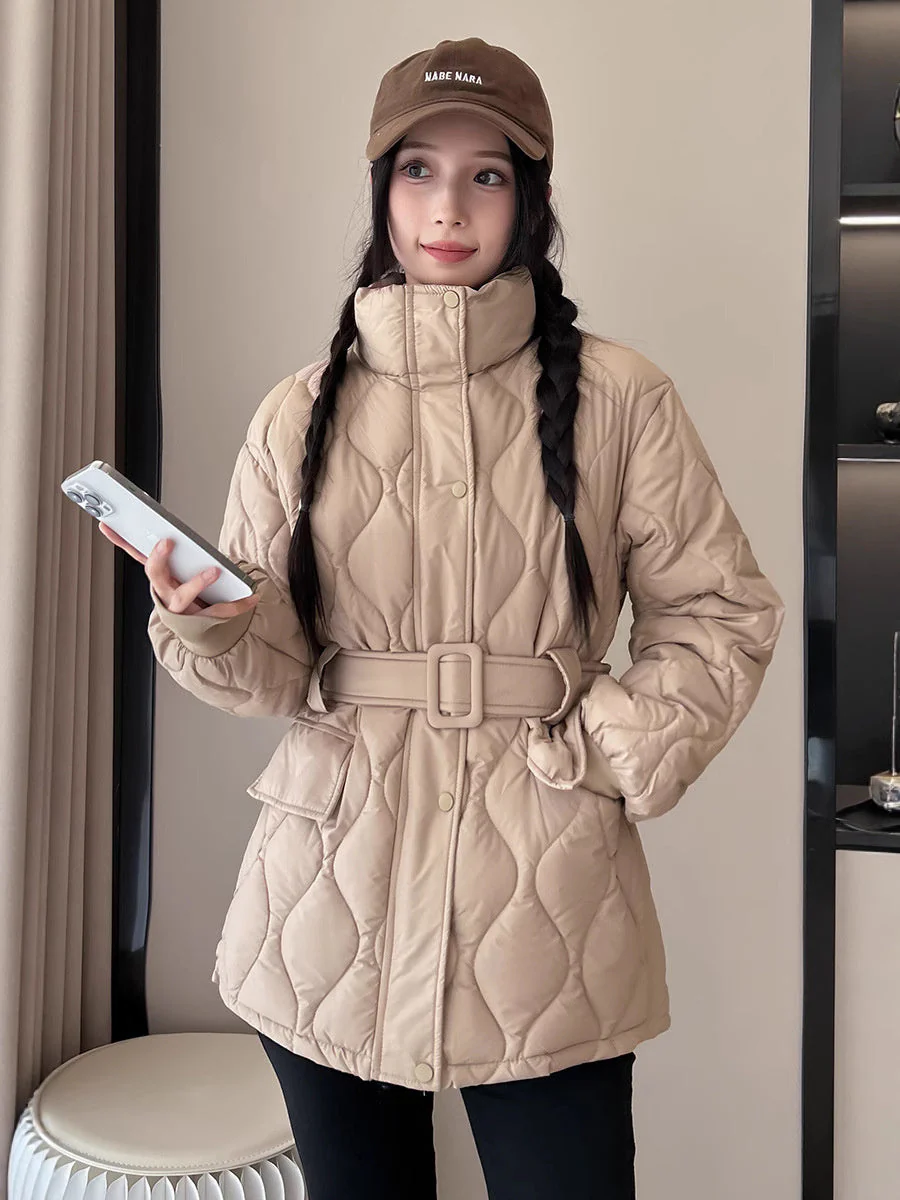 Insulating Cozy Women Quilted Coat - Oversized Cotton Winter - Image 7