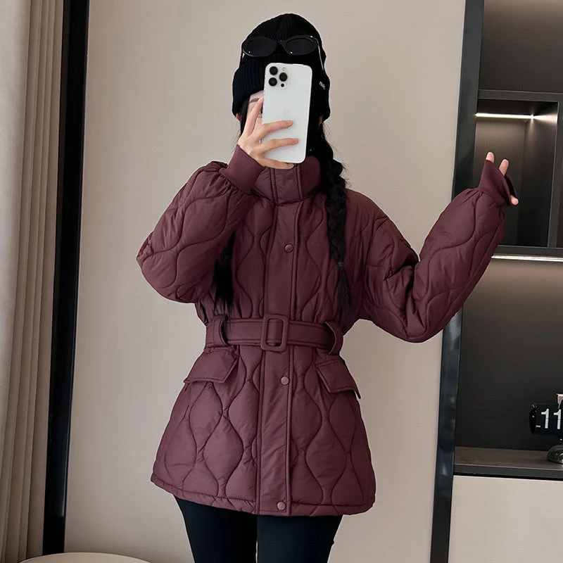 Insulating Cozy Women Quilted Coat - Oversized Cotton Winter - Image 8