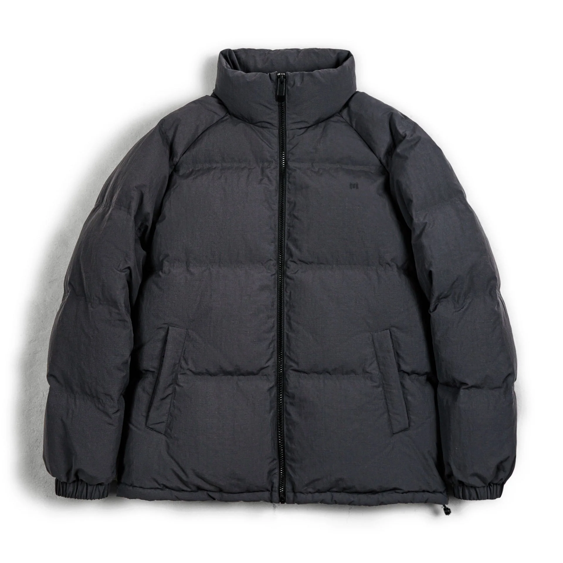 Insulating Men's Down Jacket - Boxy Puffer, Nylon, For City - Image 5