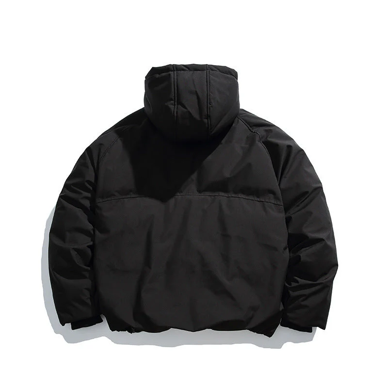 Insulating Men’s Padded Coat - Oversized Hood, Vinylon - Image 2