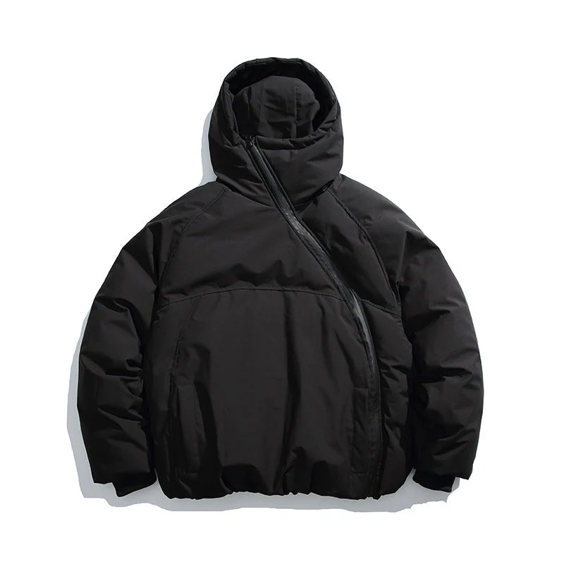 Insulating Men’s Padded Coat - Oversized Hood, Vinylon - Image 3
