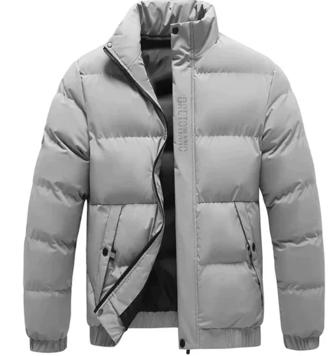 Insulating Men's Puffer Jacket - Box Quilted Windproof Cold - Image 3