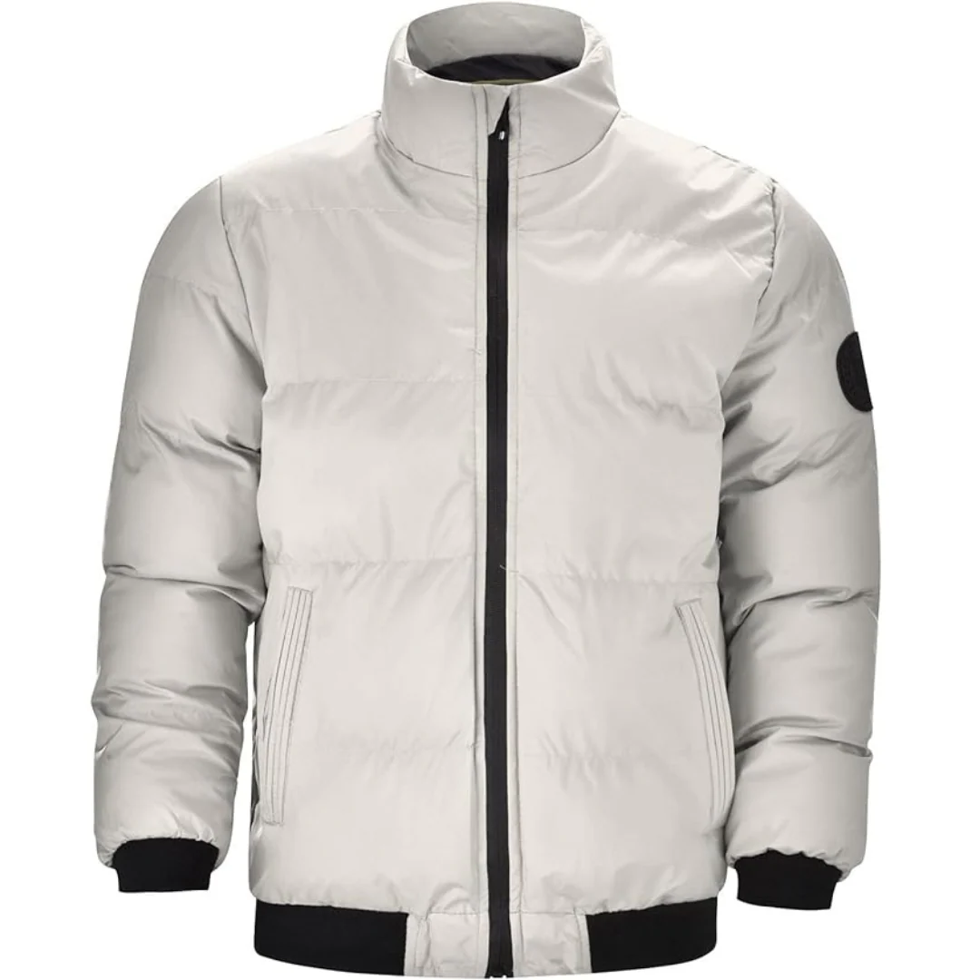 Insulating Men’s Puffer Jacket - Boxy Hip-Length, Winter - Image 5