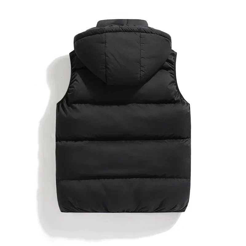 Insulating Men’s Puffer Vest - Hooded, Cotton, For Winter - Image 7