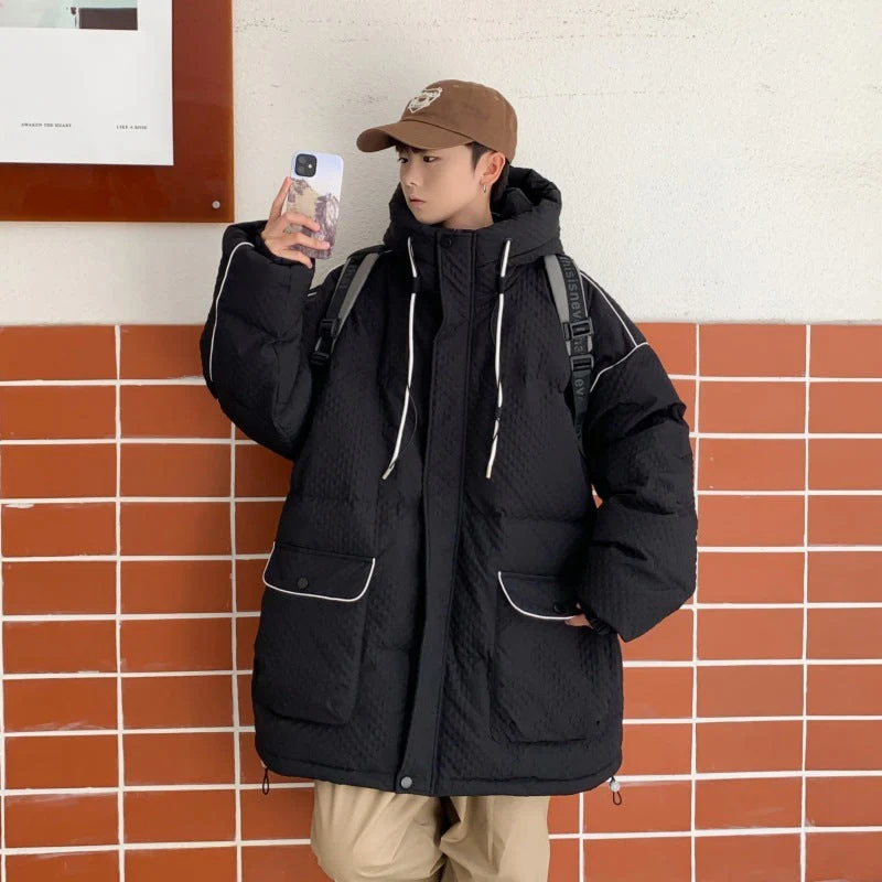 Insulating Mens Down Jacket - Boxy Relaxed Fit, Winter