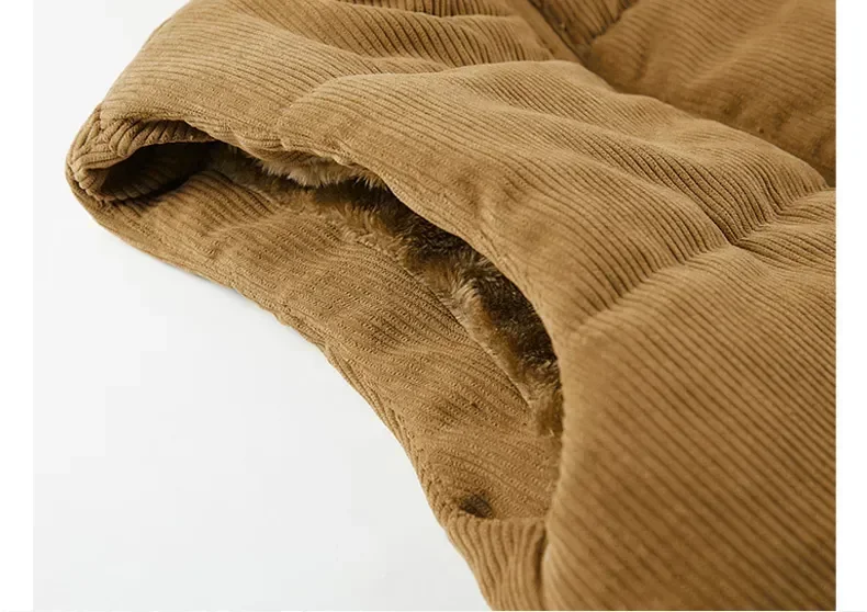 Insulating Mens Fleece Vest - Quilted Corduroy, Casual - Image 13