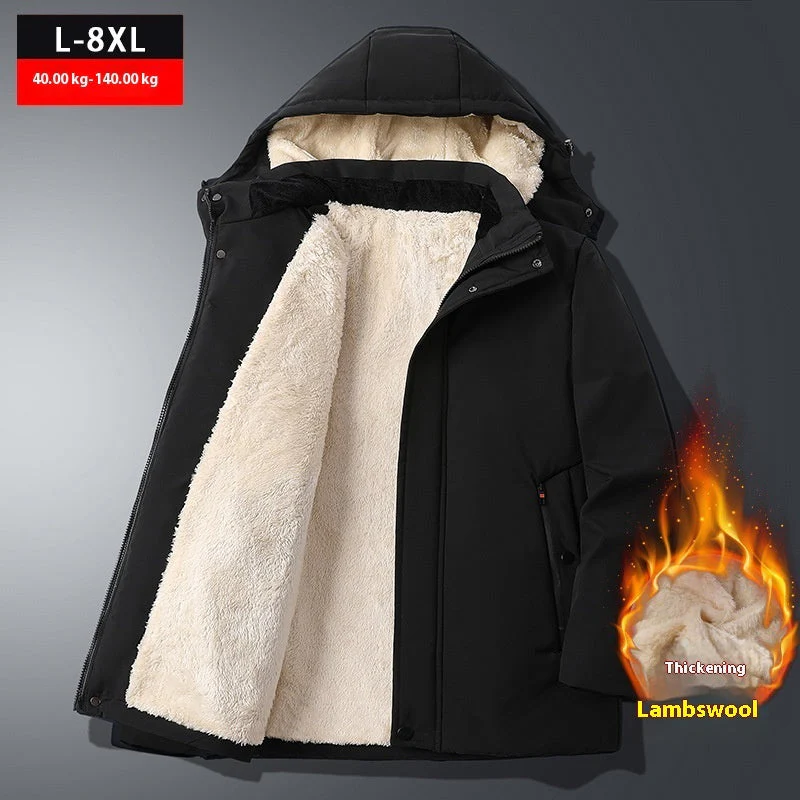 Insulating Mens Hooded Jacket - Straight, Polyester, Winter - Image 5