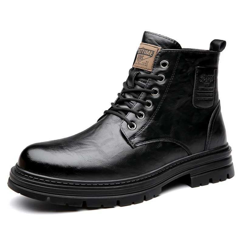 Insulating Mens Martin Boots - Midcalf Microfiber Winter - Image 4