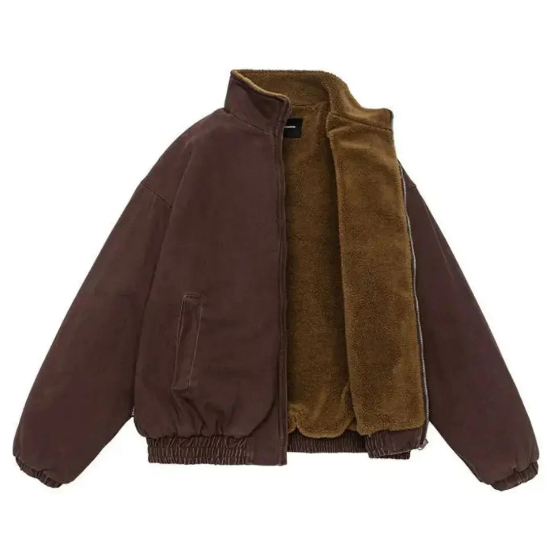Insulating Padded Jacket - Boxy Fit, Cotton, Cold Weather - Image 2