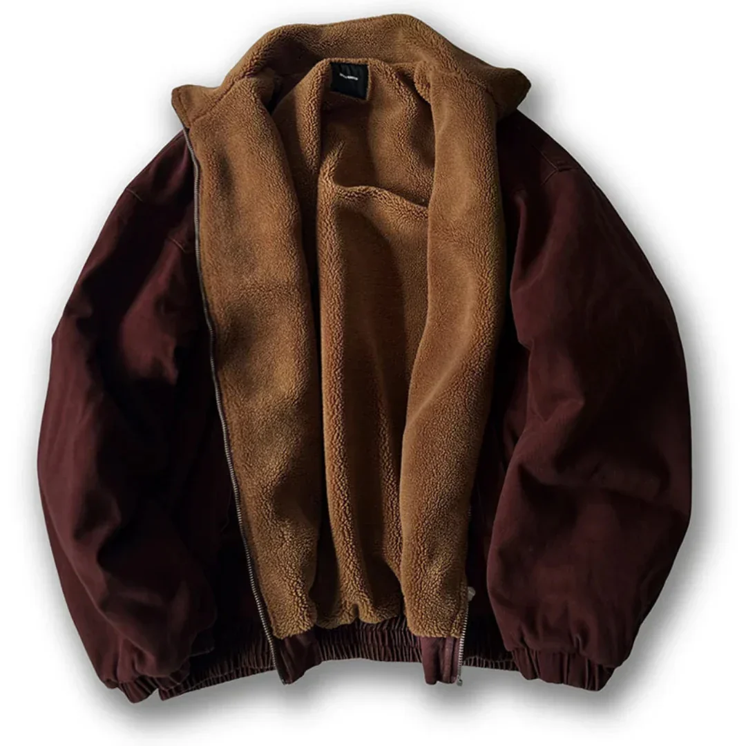 Insulating Padded Jacket - Boxy Fit, Cotton, Cold Weather - Image 4
