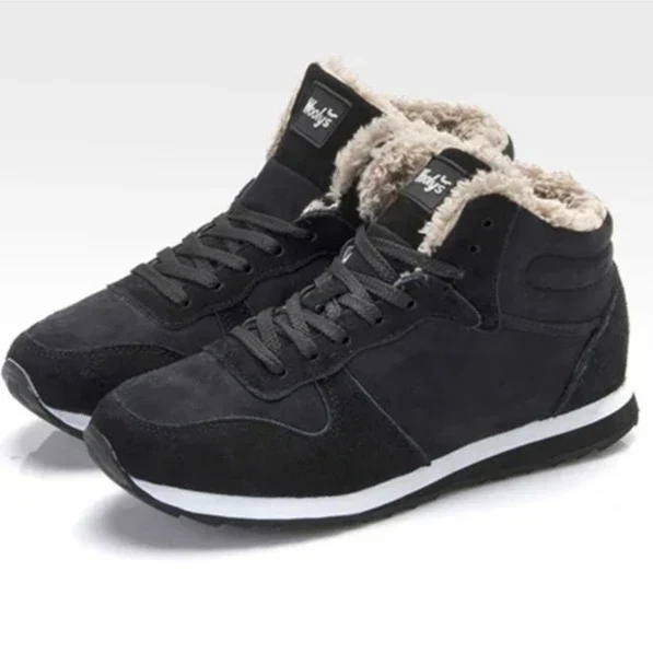 Insulating Unisex Snow Boots - High Top Suede, Faux Fur