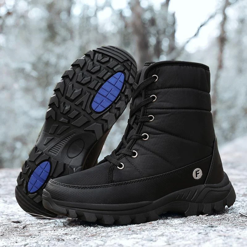 Insulating Winter Boots - Quilted High Tube, Nylon Snow - Image 4