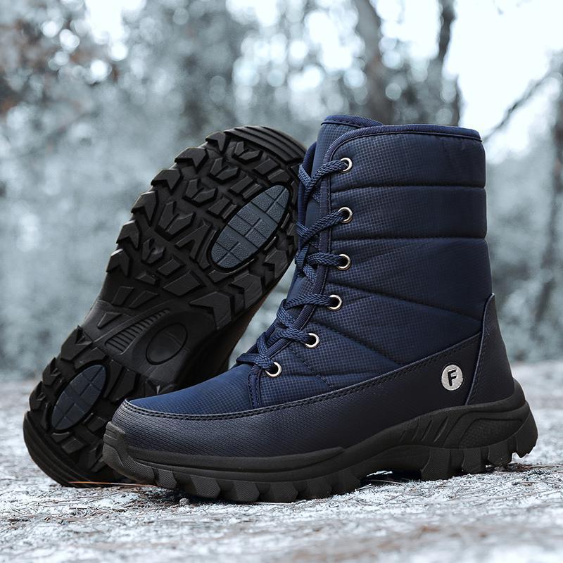 Insulating Winter Boots - Quilted High Tube, Nylon Snow - Image 5
