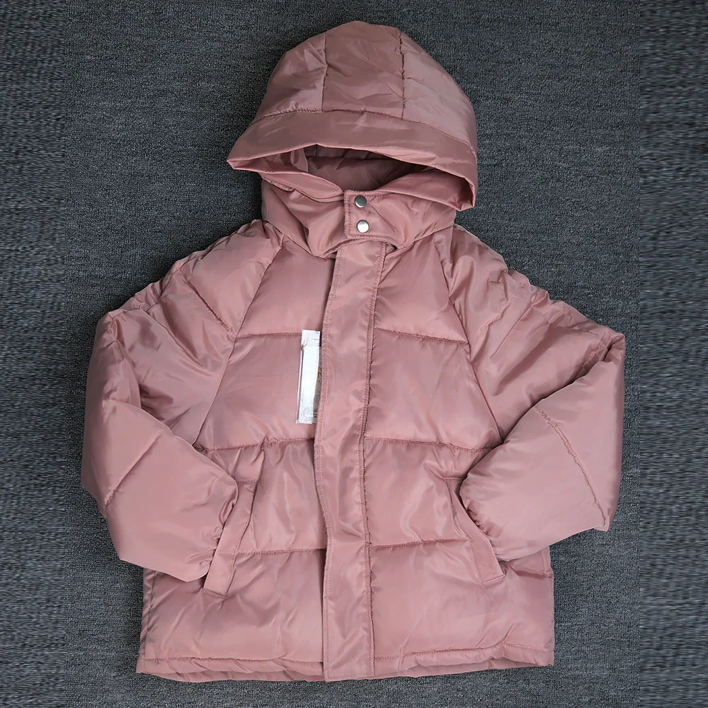 Insulating Women Puffer Coat - Hooded Quilted Poly Winter - Image 10