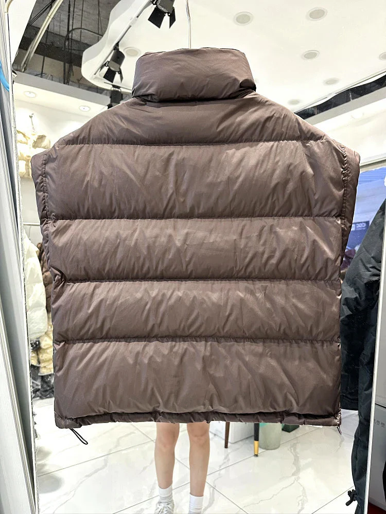 Insulating Women’s Down Vest - Cropped, Duck, Winter - Image 19