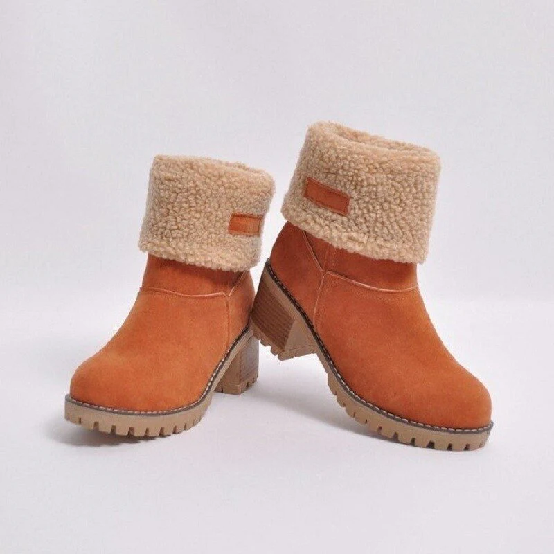 Insulating Women’s Winter Boots - Mid Calf Suede Cozy Lining - Image 7