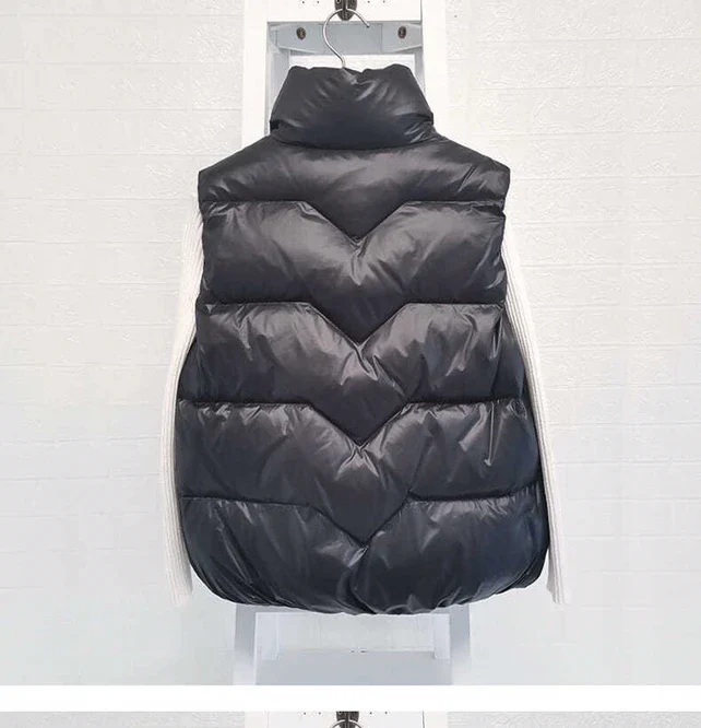 Insulating Women Vest - Loose Puffer, Polyester, Winter - Image 3