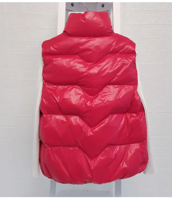 Insulating Women Vest - Loose Puffer, Polyester, Winter - Image 4