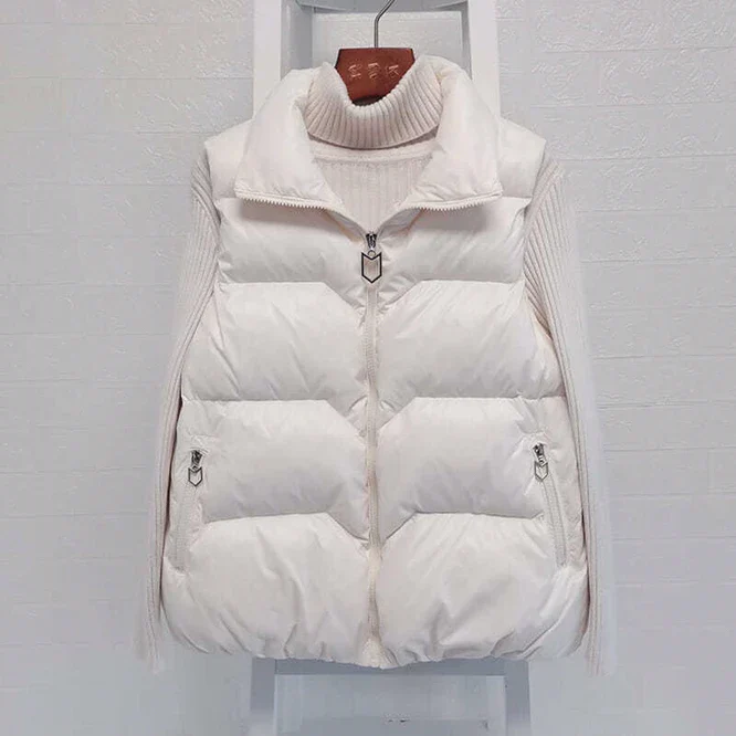 Insulating Women Vest - Loose Puffer, Polyester, Winter - Image 5