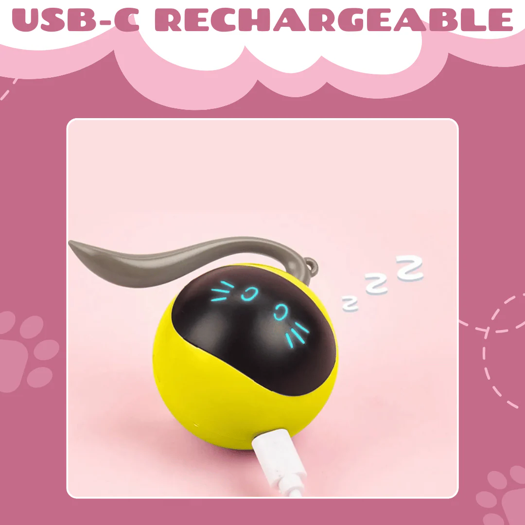 Interactive Cat Hunting Toy with USB-C Rechargeable Ball, Engaging Play for Feline Fun - Image 3