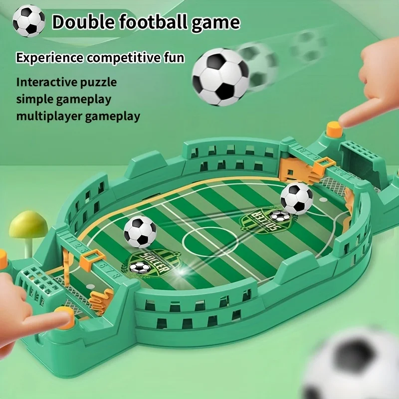Interactive Soccer Game for Kids -2-Player Tabletop Fun, Parent-Child Activity, Portable Puzzle Game in Blue/Green - Image 5