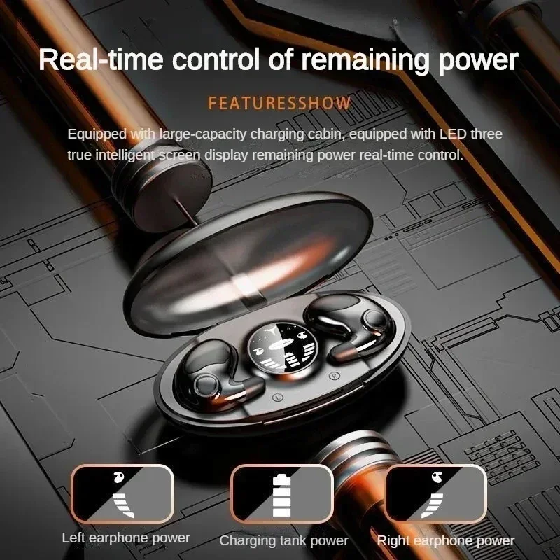 Invisible Sleep Wireless Earphone TWS Bluetooth 5.3 Headphones IPX5 Waterproof Sports Earbuds - Image 2