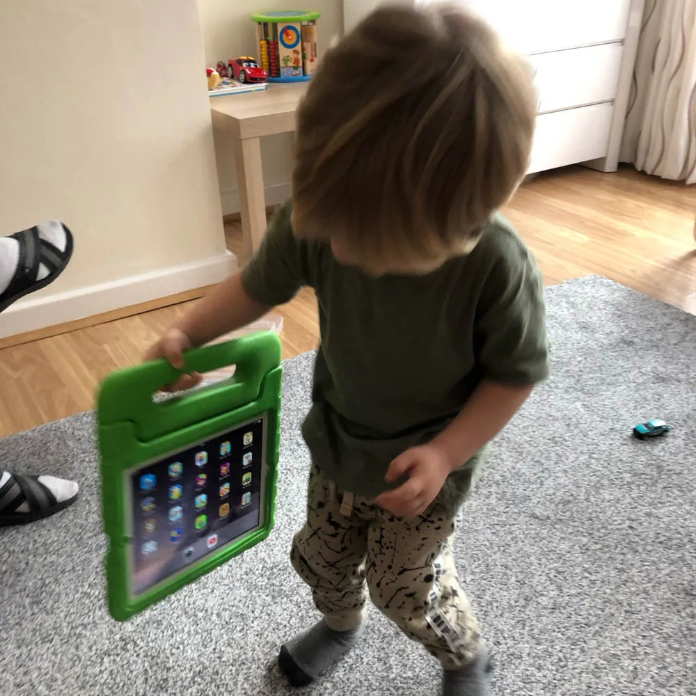 iPad Air Case Shockproof EVA Handheld Handle Stand Case Kids Back to School 2025 Drop Protection Dust Resistant - Image 2