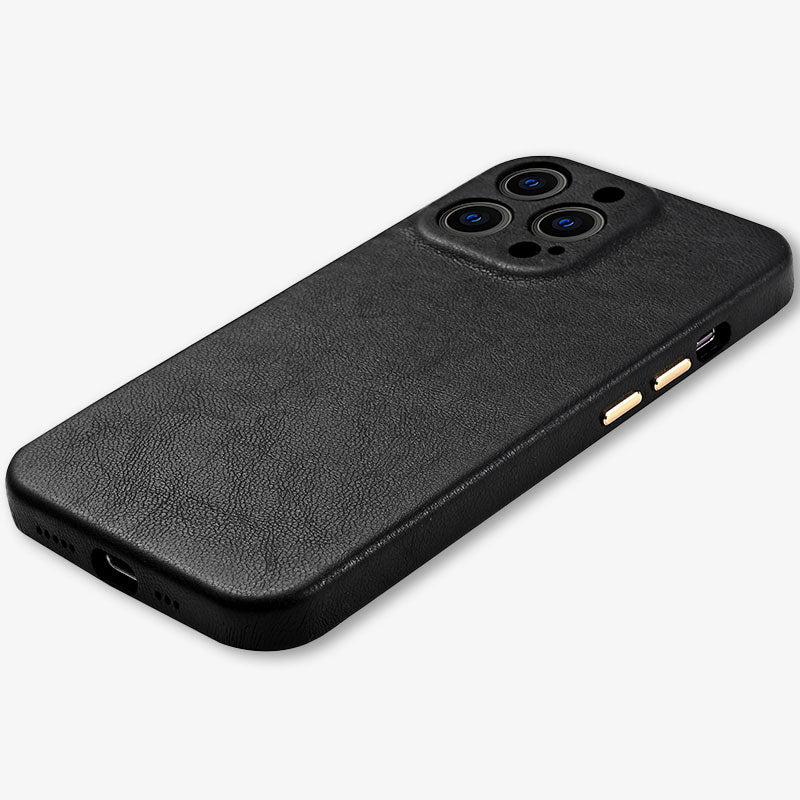 IPhone 14 Leather Case Premium Leather Slim Protective - Image 3