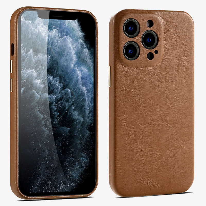 IPhone 14 Leather Case Premium Leather Slim Protective - Image 7