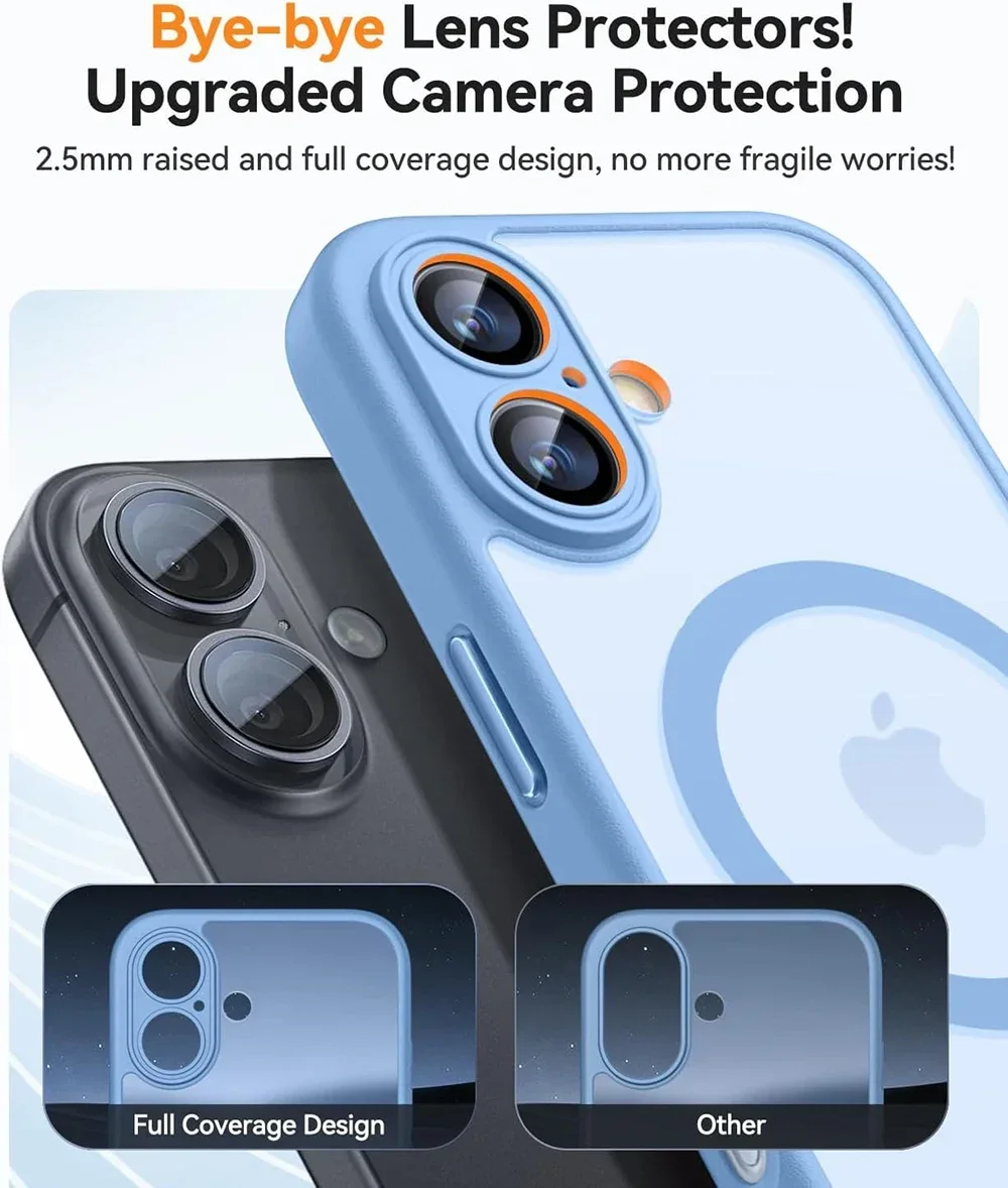 iPhone Case Magnetic Matte Translucent Armor MagSafe Compatible Shockproof Anti-Fingerprint Back To School 2026 Gift - Image 3