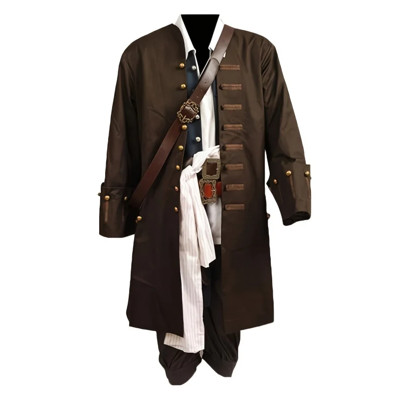 Pirate Costume Jack Sparrow Cosplay Set Halloween 2025