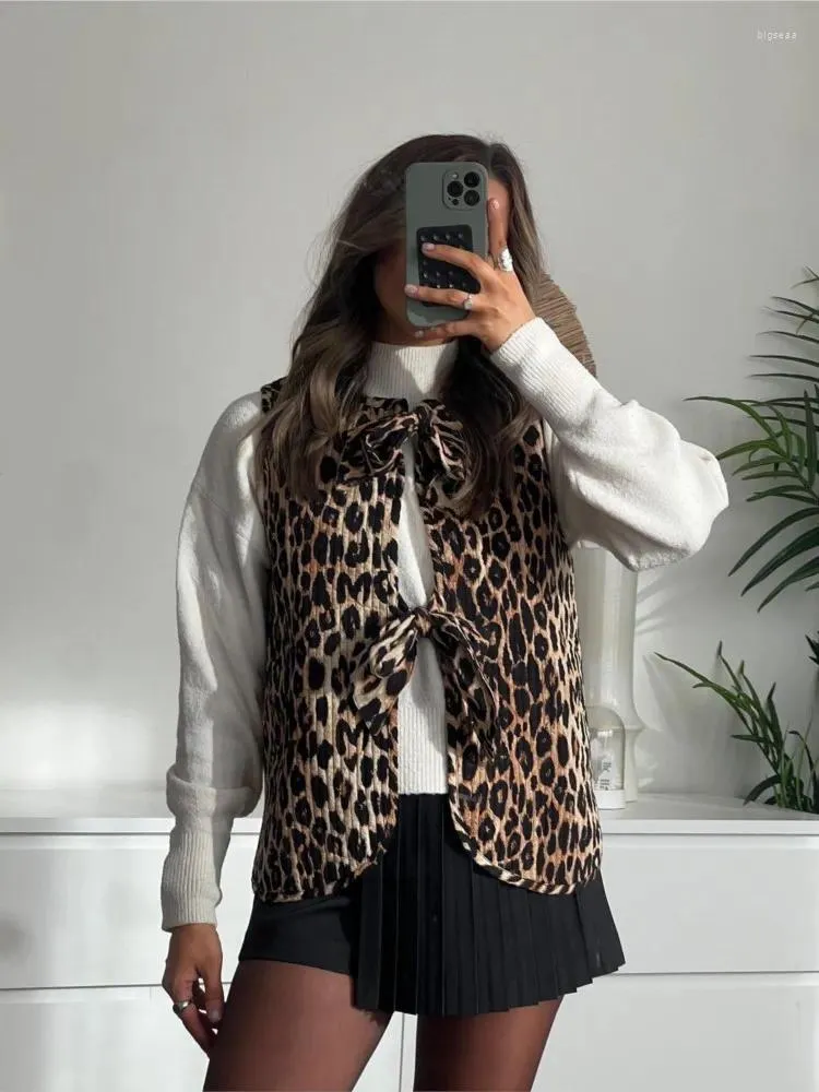 Jade Leopard Print Waistcoat for Women, Stylish Gilet, Flattering Fit, Premium Fabric, Summer Fashion - Image 5