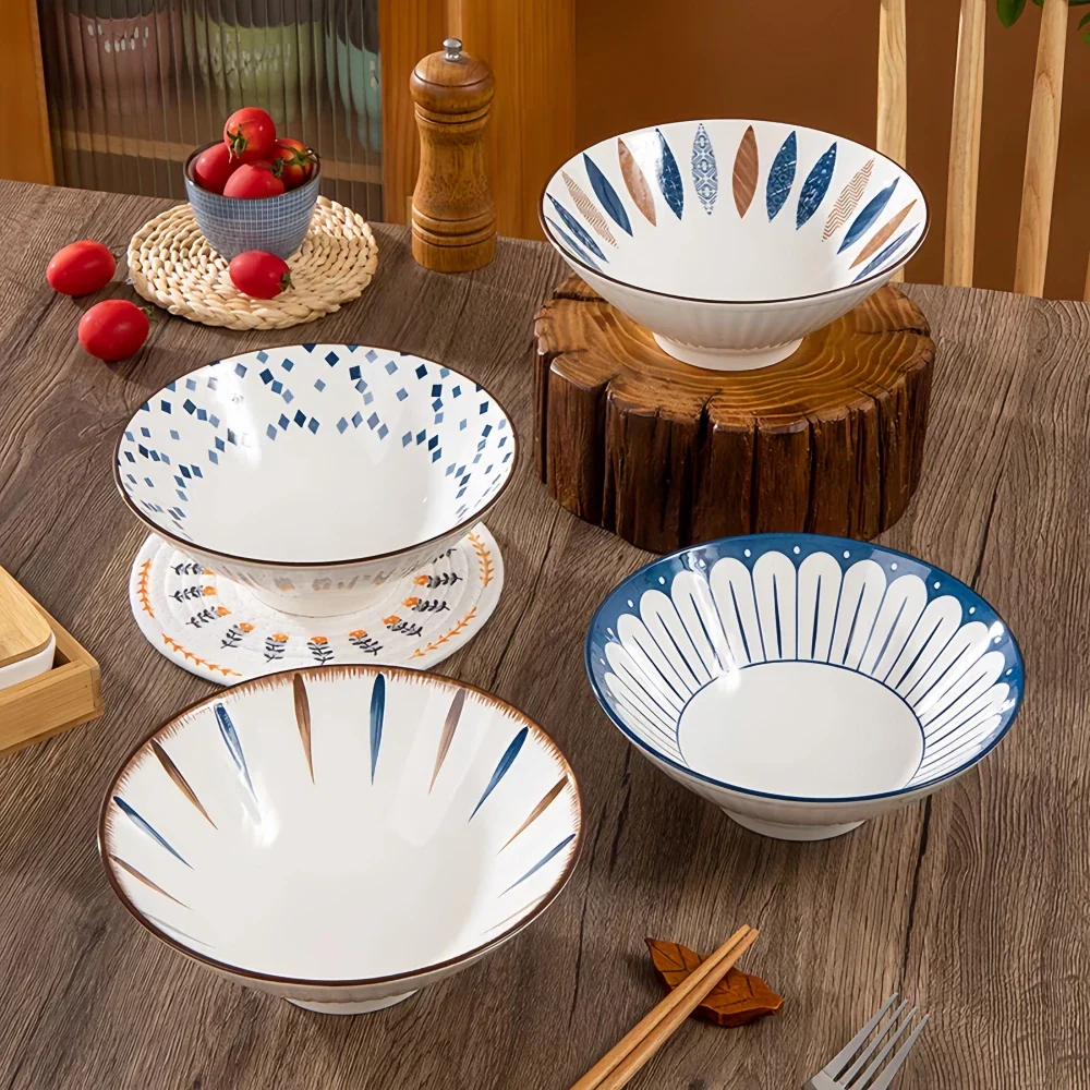 Ramen Bowl 8 Inch Porcelain Japanese Noodle Bowl Large - Image 4