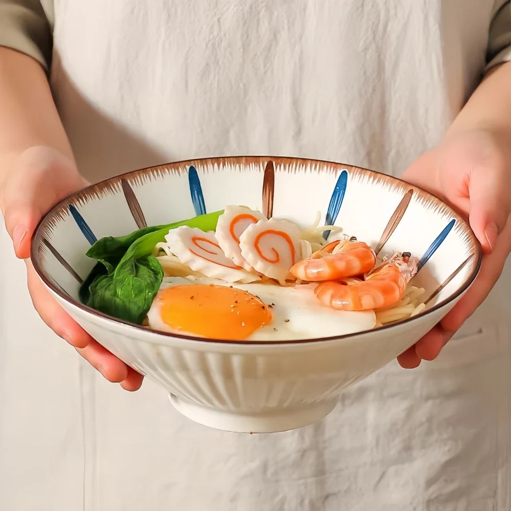 Ramen Bowl 8 Inch Porcelain Japanese Noodle Bowl Large - Image 5