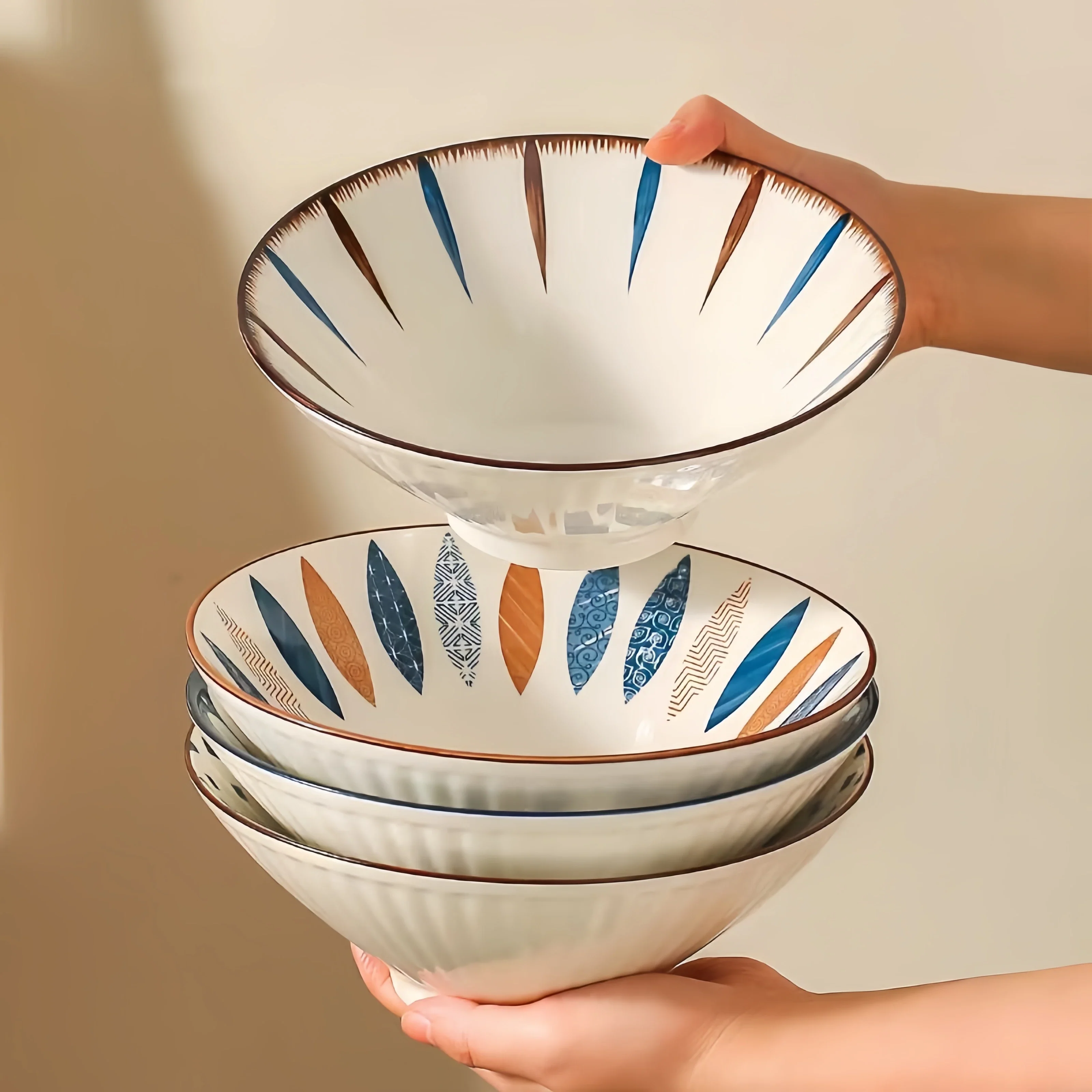 Ramen Bowl 8 Inch Porcelain Japanese Noodle Bowl Large - Image 6