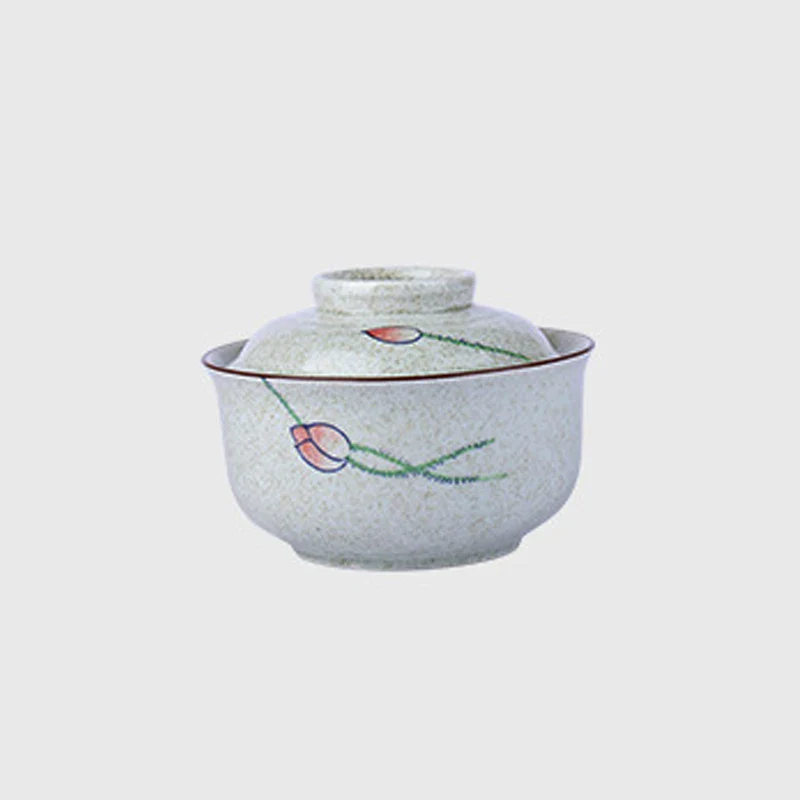 Ramen Bowl Large Ceramic With Lid Retro Fall 2025 Tableware - Image 21
