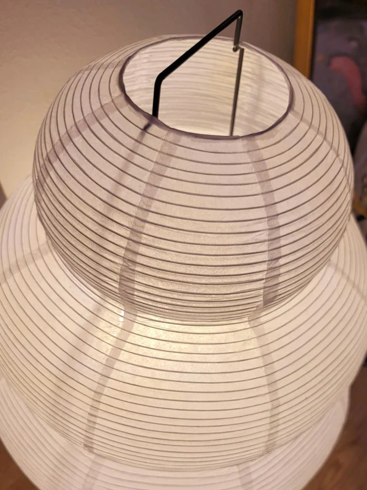 LED Rice Paper Lamp Tricolor Dimming Japanese Style - Image 12
