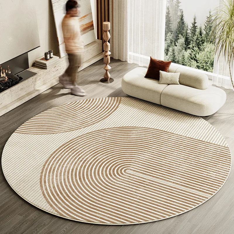 Japanese Round Striped Rug Thick Washable Nonslip Mat - Image 6