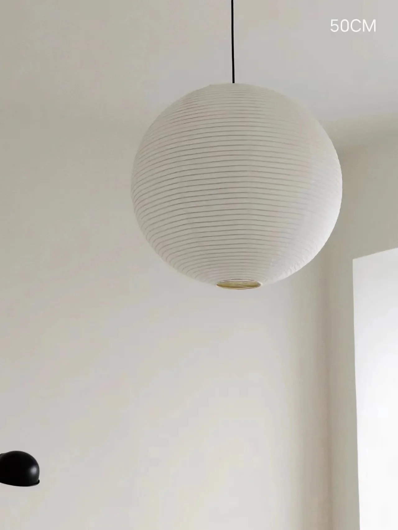 Japandi Pendant Lamp Wabi Sabi Rice Paper Round LED Dimmable - Image 14