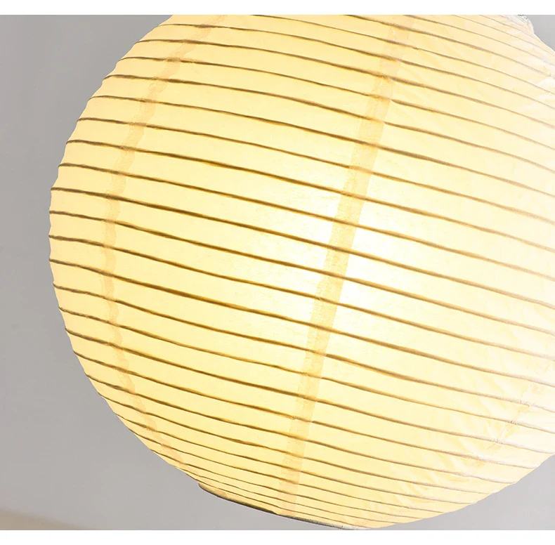 Japandi Pendant Lamp Wabi Sabi Rice Paper Round LED Dimmable - Image 19