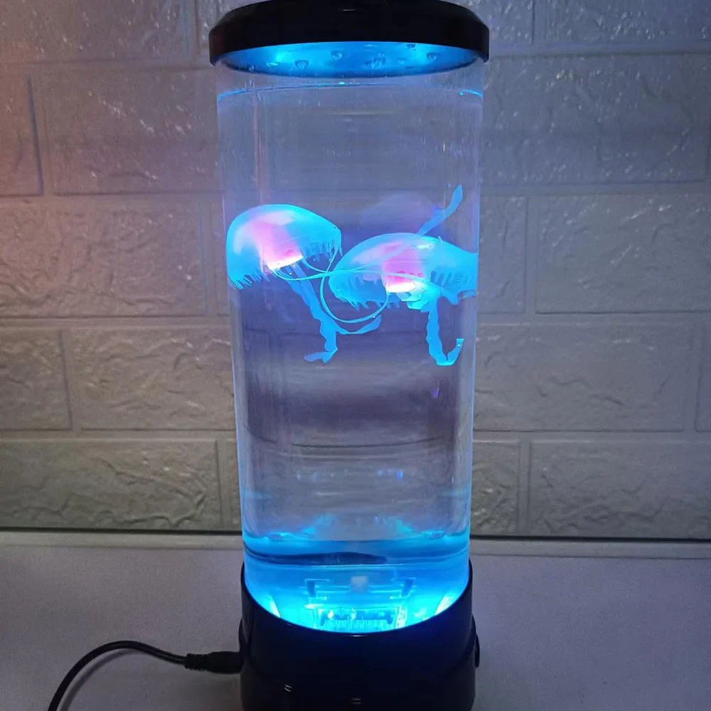 Jellyfish Lamp USB And Battery Table Night Light Kids Bedroom Decor Back To School 2025 Soothing Ambience - Image 5