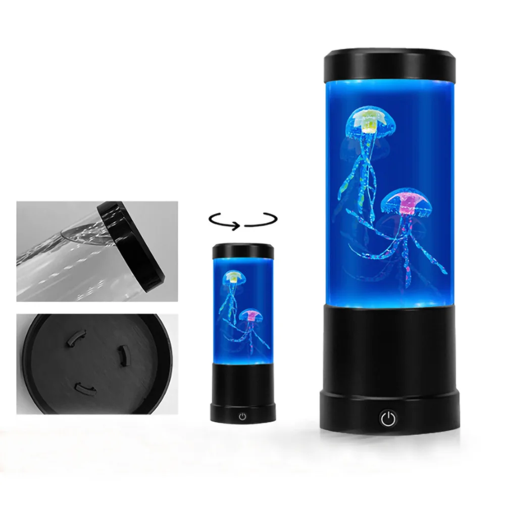 Jellyfish Lamp USB And Battery Table Night Light Kids Bedroom Decor Back To School 2025 Soothing Ambience - Image 6