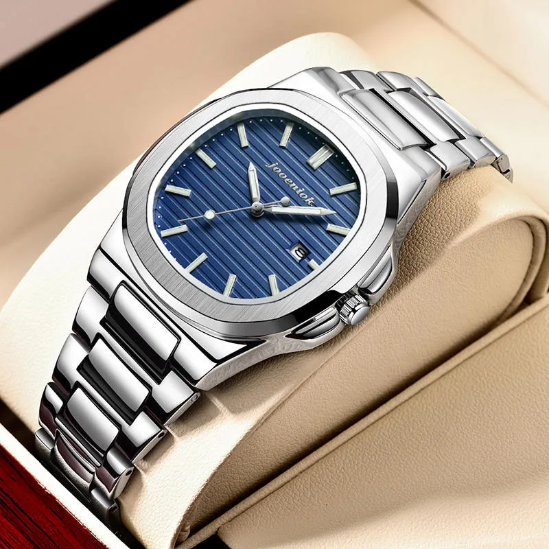 Luxury Quartz Watch Stainless Steel Date Waterproof Luminous - Image 10