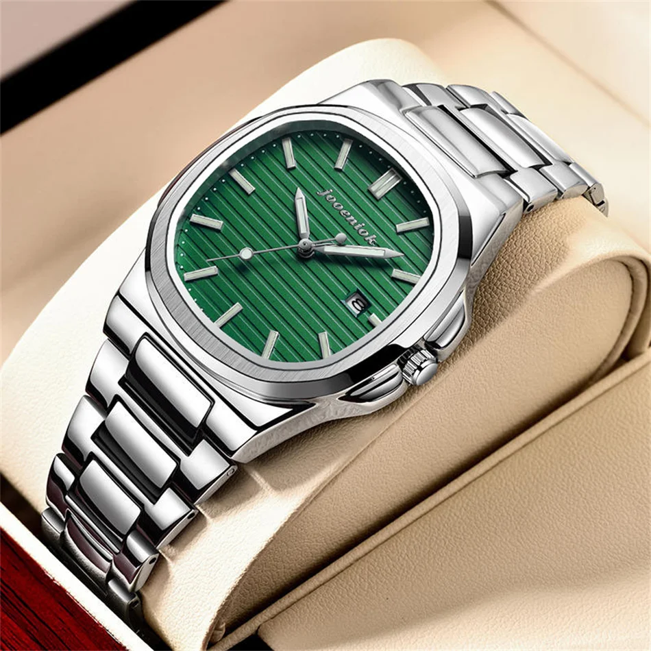 Luxury Quartz Watch Stainless Steel Date Waterproof Luminous - Image 7