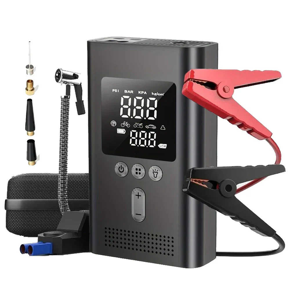 Jump Starter With Air Pump Car Jump Starter 3000A 150 PSI Inflator LED Light Fall 2025 Prep - Image 7