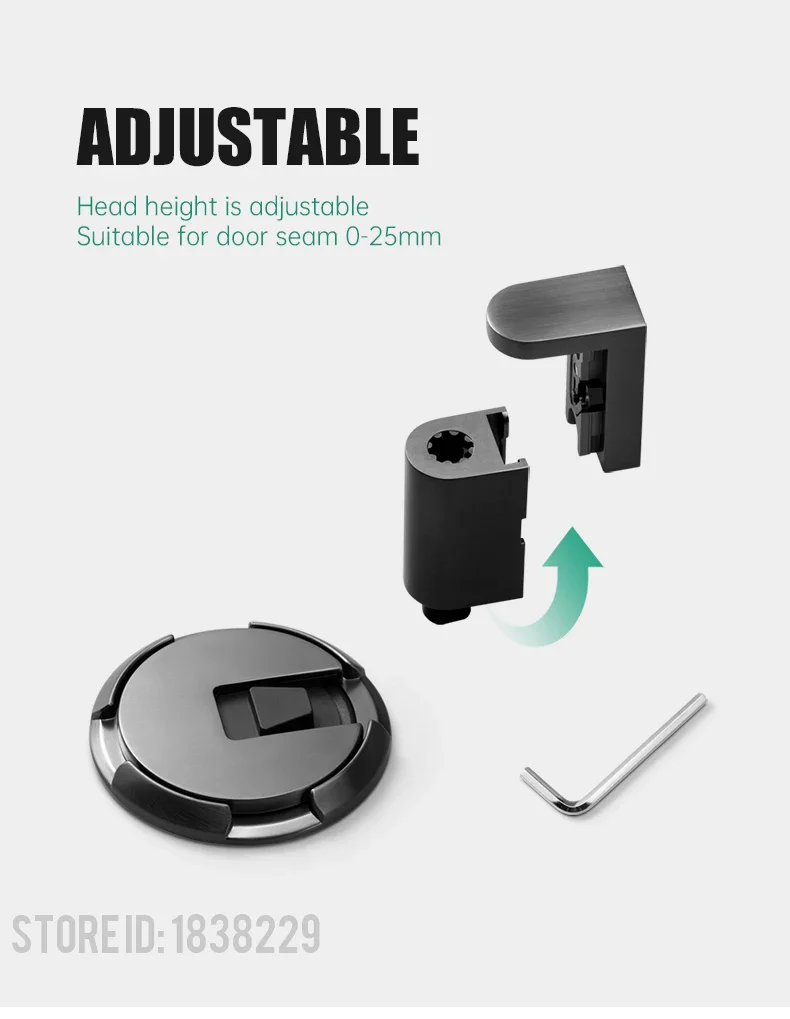Magnetic Door Stopper Adjustable Heavy Duty No Drill - Image 11