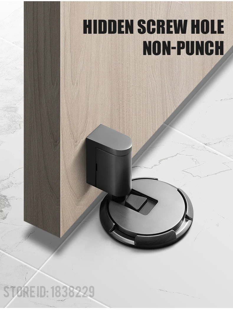 Magnetic Door Stopper Adjustable Heavy Duty No Drill - Image 13