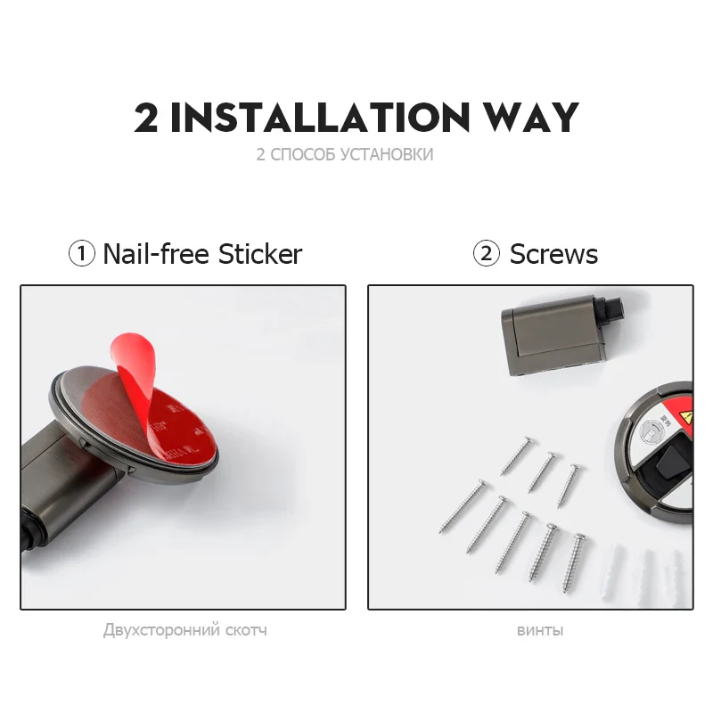 Magnetic Door Stopper Adjustable Heavy Duty No Drill - Image 4